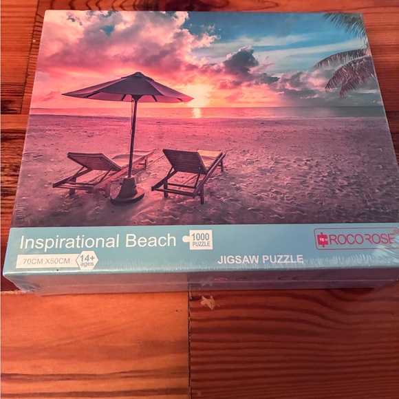 Inspirational Beach and Autumn Bridge Jigsaw Puzzles (Set of 2) - Picture 3 of 5